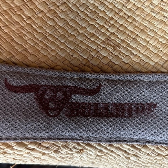 Bullhide Woven Straw Cowboy Hat With Turquoise Details, Size Small - Picture 16 of 16